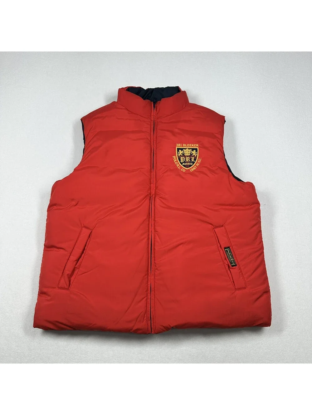Polo Ralph Lauren Reversible Down Puffer Vest Boys XL 18-20 Youth Full Zip